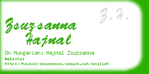 zsuzsanna hajnal business card